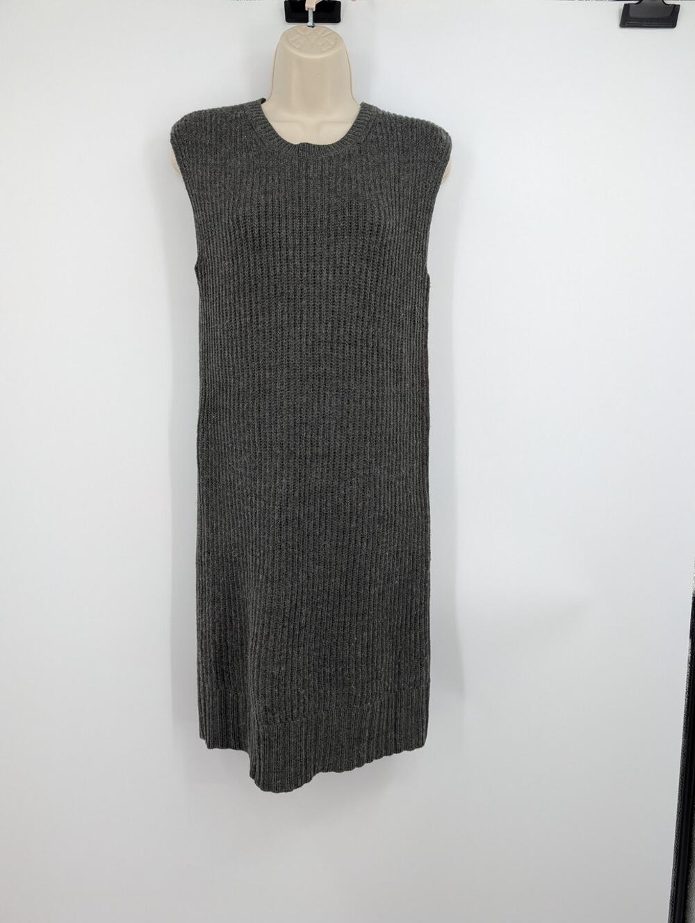 Michael Michael Kohrs Cable Knit Wool Sweater Dress Career Office Work Chunky S